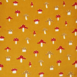 POP! Fall Mushrooms Lightweight Fleece Fabric