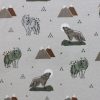 Super Snuggle Mountain Wolf Flannel Fabric