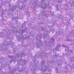 Fabric Traditions Purple Butterflies Cotton Fabric by Keepsake Calico