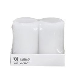 3 x 5 Smooth Unscented Pillar Candles 2pk by Place   Time