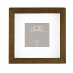 Sheffield Home 8 x 8 Matted to 4 x 4 Brown Rustic Tabletop Frame