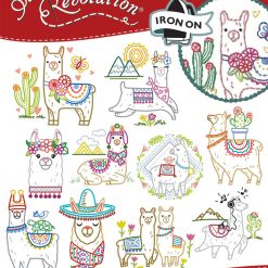 Stitcher s Revolution Llama Drama Iron-on Transfers