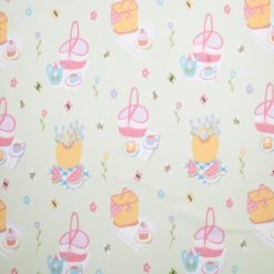 Super Snuggle Multi Picnic Baskets Flannel Fabric