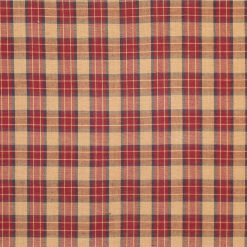 Red Plaid Yarn Dyed Patriotic Cotton Fabric