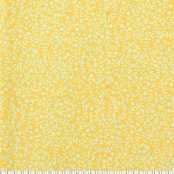 Floral   Vines on Yellow Quilt Cotton Fabric by Keepsake Calico