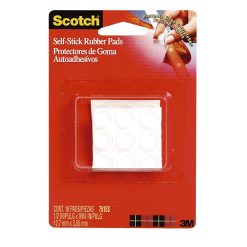 Scotch 18pc Self Stick Rubber Pads