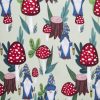 Super Snuggle Gnome   Mushrooms Flannel Fabric