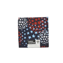Star Circles Red White On Navy Cotton Fabric Quarter
