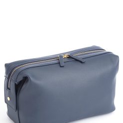 Pebbled Leather Toiletry Bag