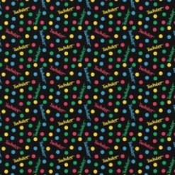 Twister Classic Dots on Black Cotton Fabric