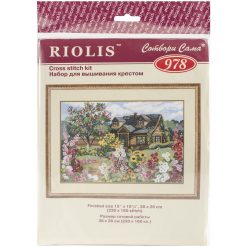 RIOLIS 15 x 10 Flowering Garden Counted Cross Stitch Kit