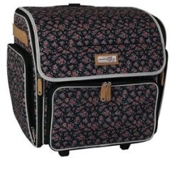 Everything Mary 17.5 Floral Collapsible Rolling Craft Bag