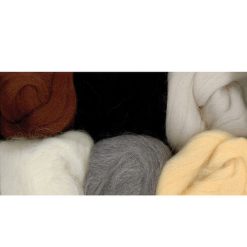 Paint Box Wools 2oz Natural Needle Felting Roving Roll 6ct