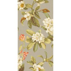 RoomMates 18 x 18  Floral on Beige Live Artfully Peel   Stick Wallpaper