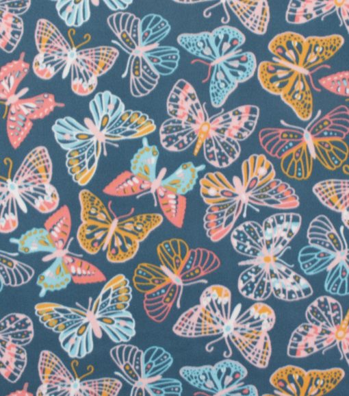 Pastel Butterflies Blizzard Fleece Fabric - Image 2