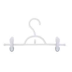 Honey Can Do 12 x 7 White Soft Touch Pant Skirt Hangers 12pk