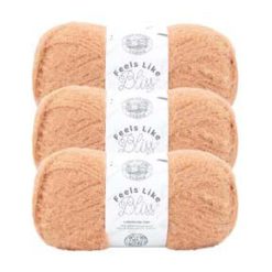 Lion Brand Feels Like Bliss 108yds Bulky Nylon Yarn 3 Bundle