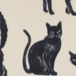 Black Cats Blizzard Fleece Fabric