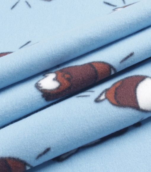 Jumping Gerbils Blizzard Prints Fleece Fabric - Image 3