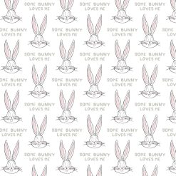 Looney Tunes White Bugs Bunny Cotton Fabric
