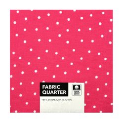 18 x 21 White Dots Cotton Fabric Quarter 1pc by Keepsake Calico
