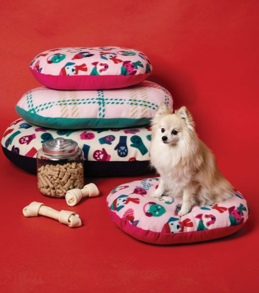 Pink Christmas Plaid Blizzard Fleece Fabric - Image 2
