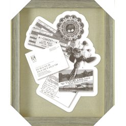 11 x 14 Gray   Gold Shadowbox With Linen Back by Place   Time