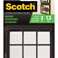 Scotch 12pk White Indoor Square Fasteners
