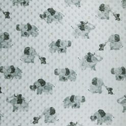 Soft   Minky Elephant Fleece Fabric