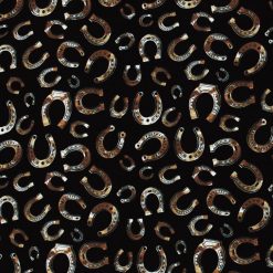 Horseshoes Super Snuggle Flannel Fabric
