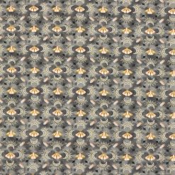 Moths   Crystals On Grey Super Snuggle Flannel Fabric