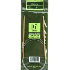 Clover 36 Bamboo Size 5 Circular Knitting Needle Set