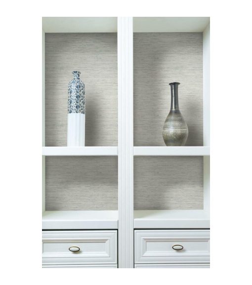 RoomMates Faux Grasscloth Peelable Wallpaper Grey - Image 12
