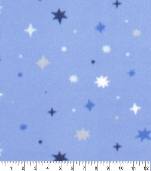 Snow Geo Blizzard Prints Fleece Fabric - Image 3