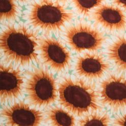 Packed Sunflowers Anti Pill Fleece Fabric