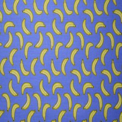 Bananas on Blue Cotton Fabric by Quilter s Showcase