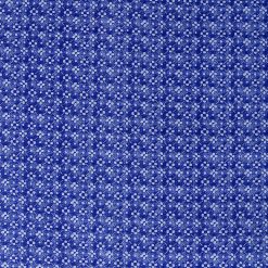 Blue Packed Diamond Floral Quilt Cotton Fabric by Keepsake Calico