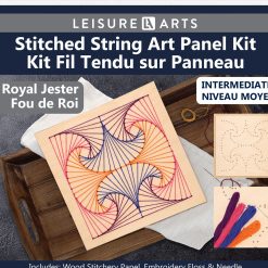 Liesure Arts 10 Royal Jester Panel Wood Stitching String Art Kit