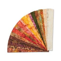 Hi Fashion 2.5 Fall Batik Cotton Fabric Strip 40pc