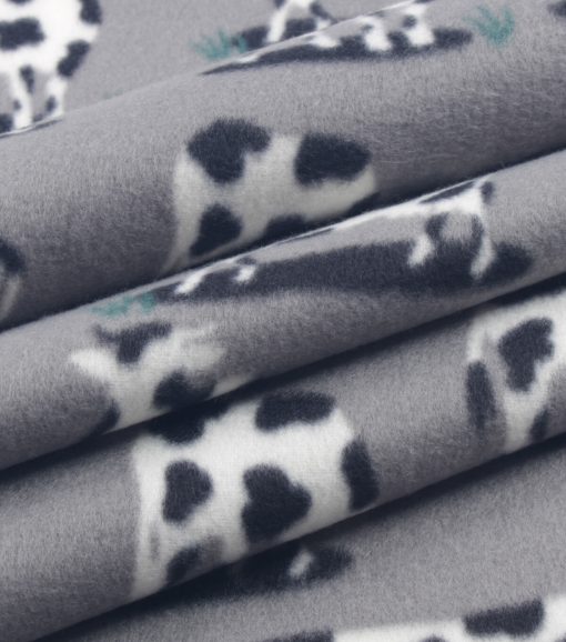 Multi Standing Cow Blizzard Fleece Fabric - Image 3