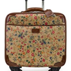 Prairie Rose Print 18 Wheeled Spinner