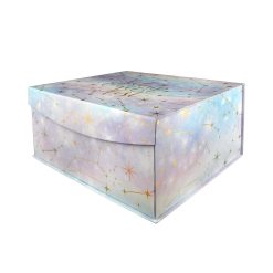 16 x 14 Holographic Gold Foil Flip Top Box by Place   Time