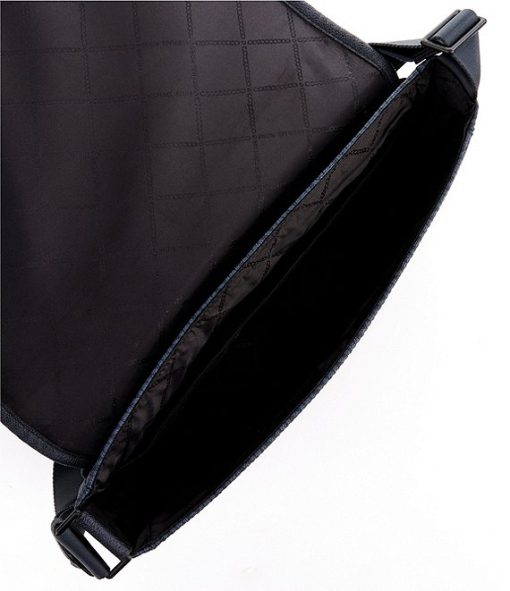 Malone Signature Logo Print Messenger Bag - Image 6