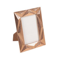 4 x 6 Copper Geometric Tabletop Picture Frame by Place   Time