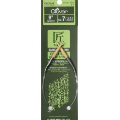 Clover 9 Bamboo Size 7 Circular Knitting Needle Set