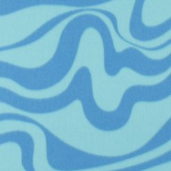 Blue Abstract Wave Blizzard Fleece Fabric