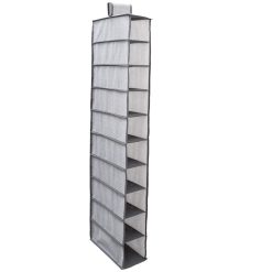 Simplify 47 Gray 10 Shelf Shoe Organizer