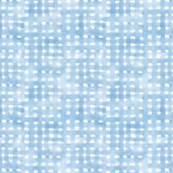 Susan Winget Blue Spring Meadow Check Cotton Fabric by Keepsake Calico