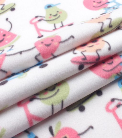 Fruit Skateboarding Blizzard Prints Fleece Fabric - Image 3