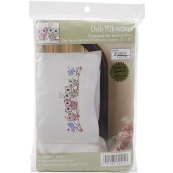 Tobin 30 x 20 Owls Stamped Embroidery Pillowcases 2pk